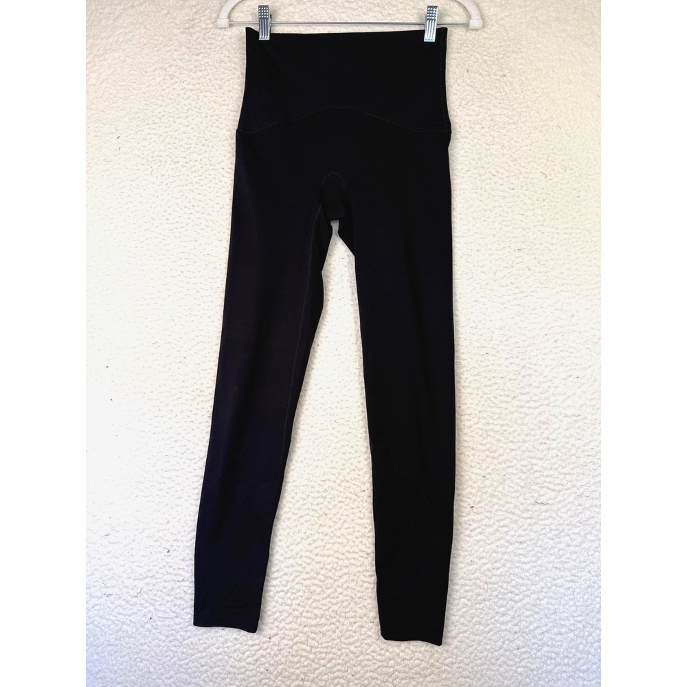 Spanx Leggings Womens Medium Black‎ High Rise Shaping Compression Ankle Stretch